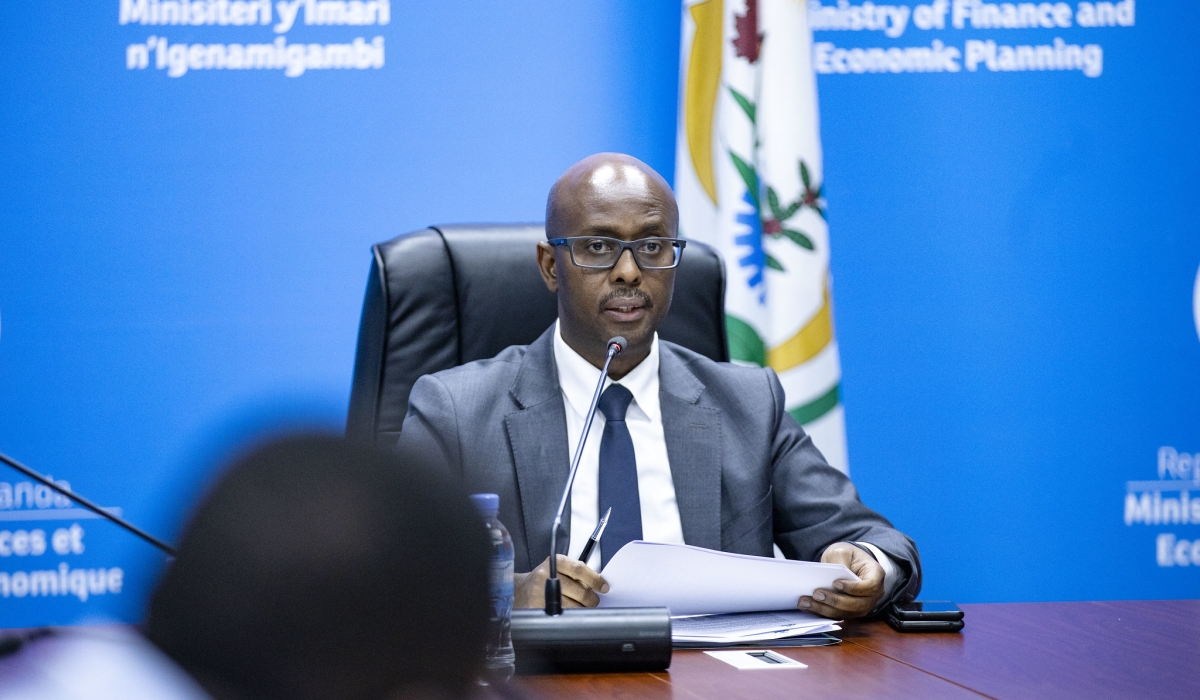 Minister of Finance Yusuf Murangwa while presenting the performance of the country’s economy on Wednesday, September 17. Dan Gatsinzi