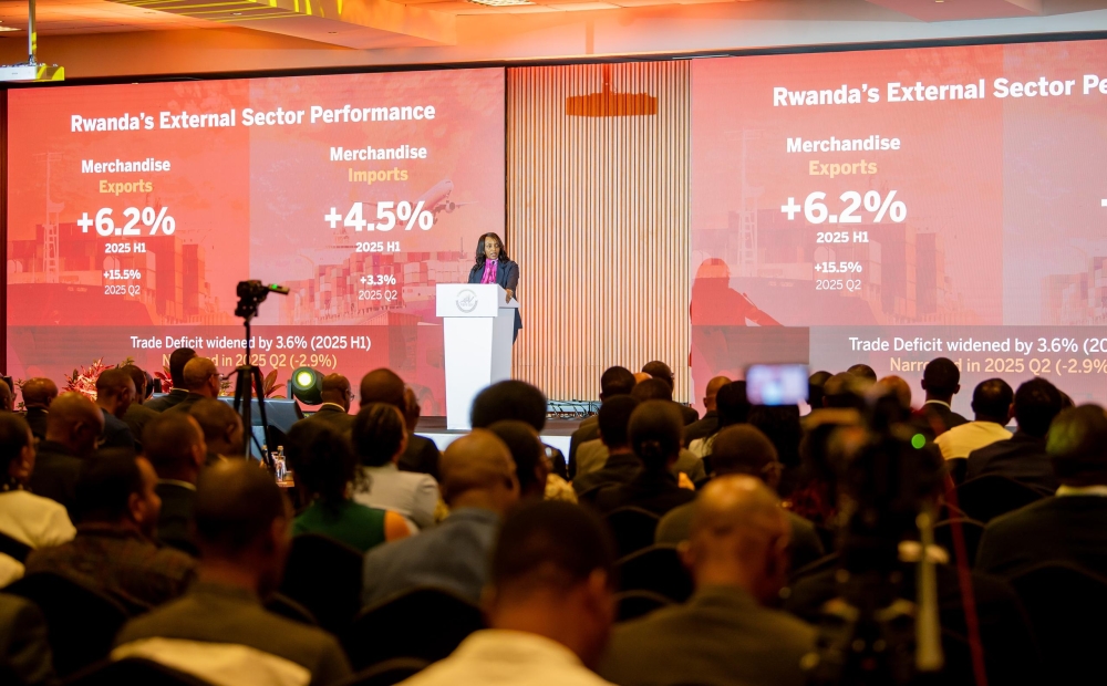 Central Bank Governor Soraya Hakuziyaremye during the presentation on Thursday, September 18. Photo: Courtesy