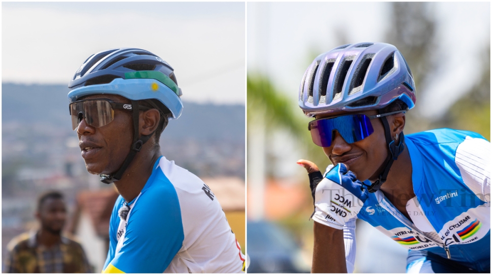 Eric Manizabayo (L) and Jazilla Mwamikazi. PHOTOS BY OLIVIER MUGWIZA