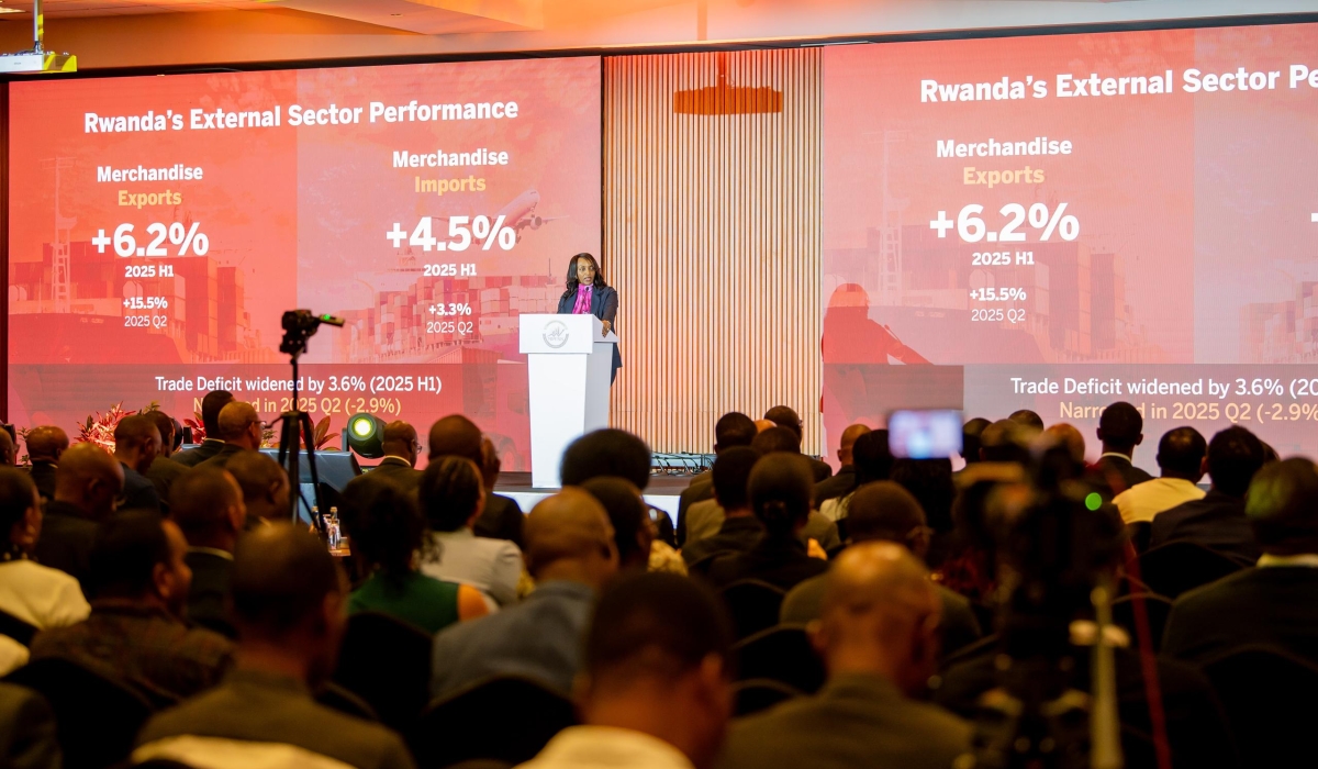 Central Bank Governor Soraya Hakuziyaremye during the presentation on Thursday, September 18. Photo: Courtesy