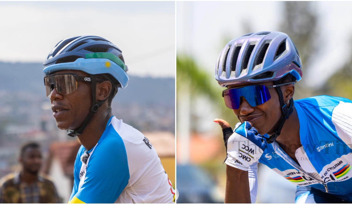 Eric Manizabayo (L) and Jazilla Mwamikazi. PHOTOS BY OLIVIER MUGWIZA