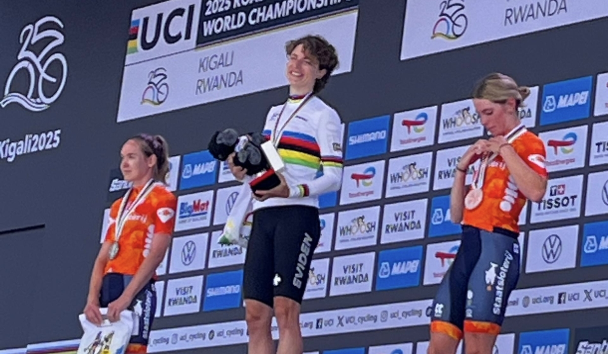 Swiss cyclist Marlen Reusser won her first UCI Women’s Elite Individual Time Trial (ITT) title on Sunday, September 21. Photo by Dylan Mugenga