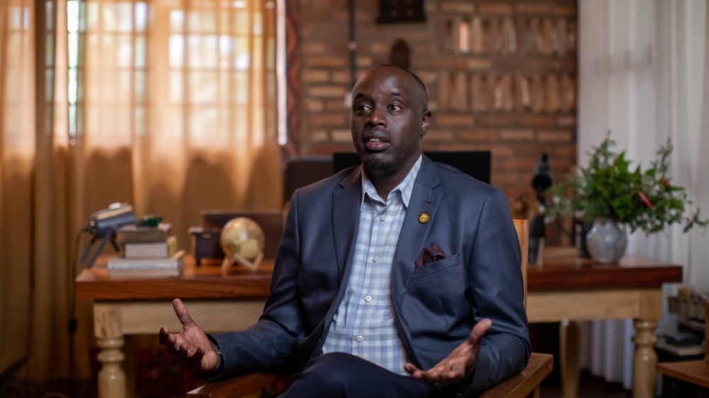 Charles Bushana during the interview. Many call him the “godfather” of countryside hospitality