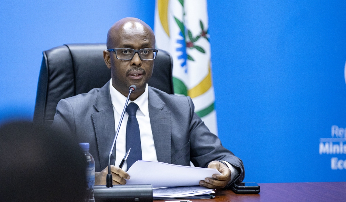 Minister of Finance Yusuf Murangwa while presenting the performance of the country’s economy on Wednesday, September 17. Photo by Dan Gatsinzi