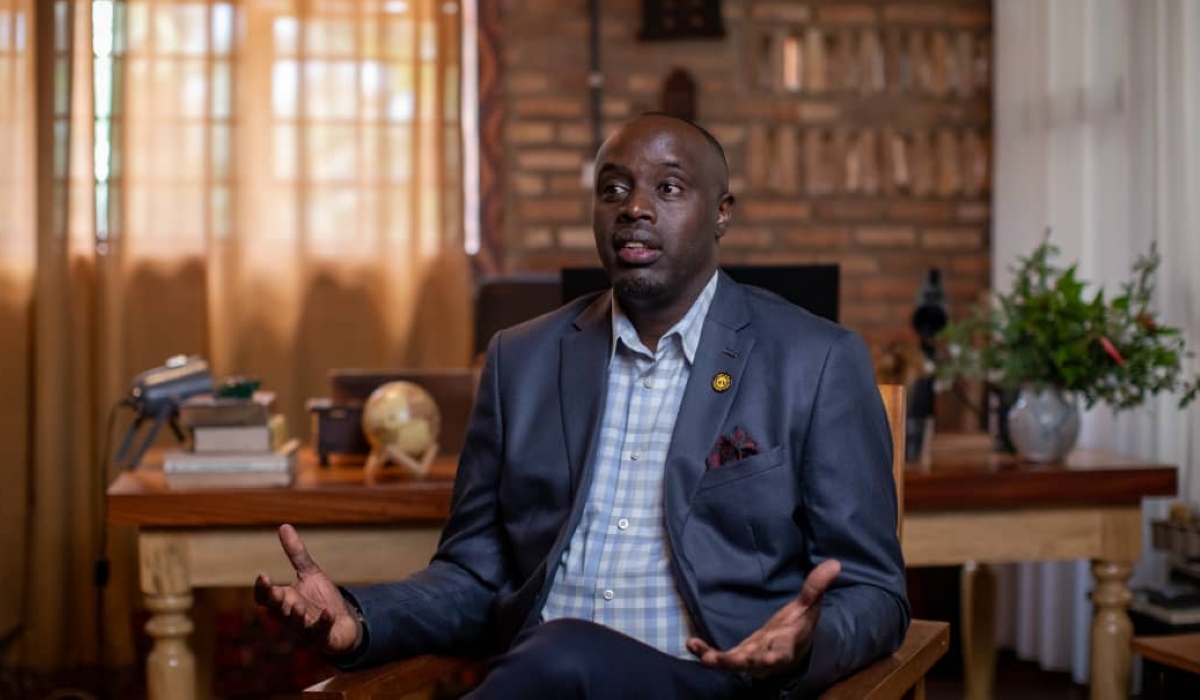 Charles Bushana during the interview. Many call him the “godfather” of countryside hospitality