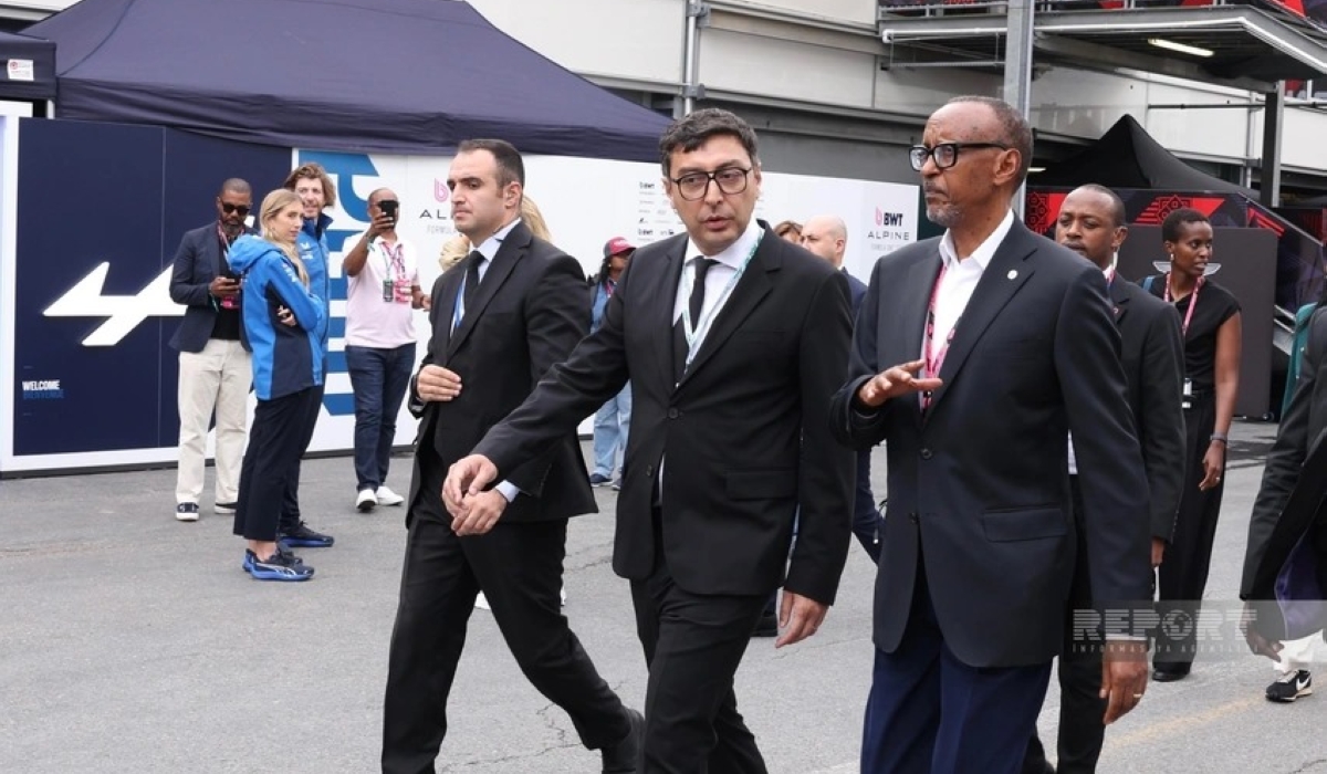 President Kagame attended the Azerbaijan Grand Prix at the Baku Formula 1 street circuit on September 21. Courtesy