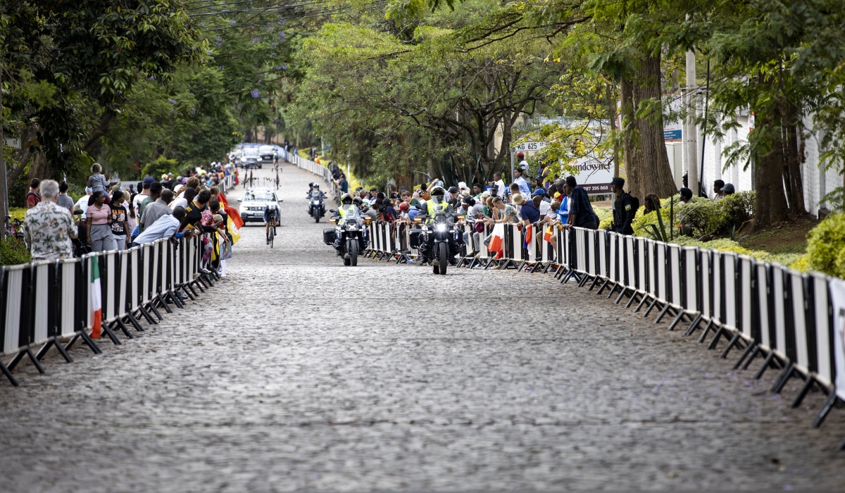A view of the cobbled street of Kimihurura &#039;Cote de Kimihurura&#039; that is ranked the most challenging route in UCI 2025 in Kigali. Dan Gatsinzi