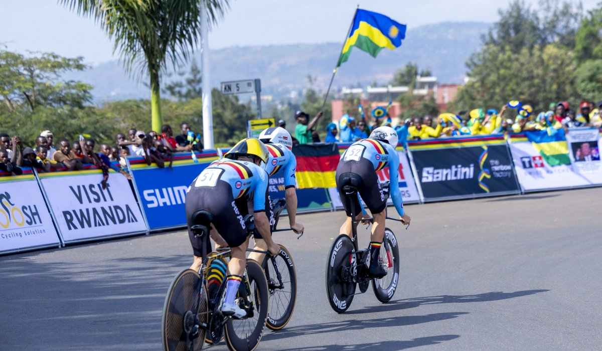 According to the organizers, some fans travelled from all over the world to watch the 2025 UCI Road World Championships in Kigali. Photo by Olivier Mugwiza