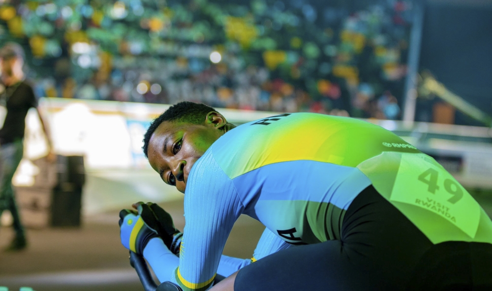 Martha Ntakirutimana, Team Rwanda rider during a warm-up before starting the UCI Road World Championships in Kigali.  On September 22, she proudly represented Rwanda in the Women’s U23 Individual Time Trial at the 2025 UCI Road World Championships in Kigali. RBA