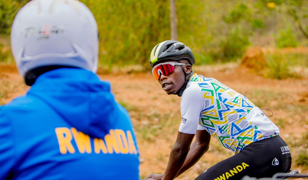 Moise Mugisha (right) will be out of the elite race on Sunday.