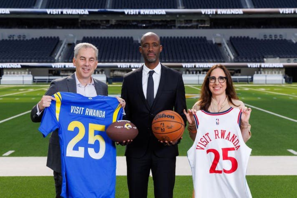 Visit Rwanda has signed long-term partnerships with the LA Clippers and LA Rams. Courtesy