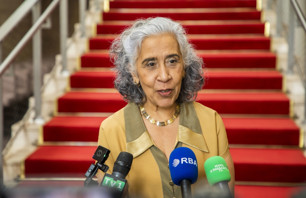 Brazil envoy to Rwanda Irene Vida Gala has suggested that Rwanda should expand its global sports partnerships to Brazilian clubs-Photo by Craish Bahizi