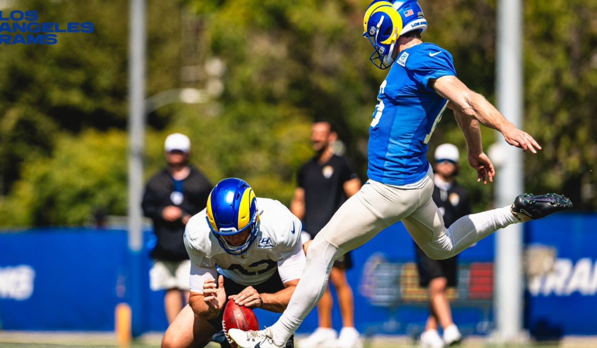 Los Angeles Rams players in action during a recent match. Rams are Visit Rwanda&#039;s new tourism partner-courtesy