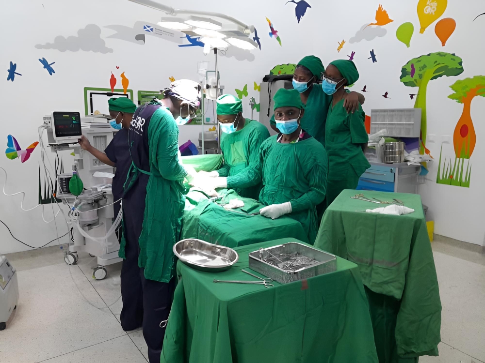 Doctors operate at Butaro Hospital in Burera District. Recent reforms to expand cancer treatment under Mutuelle de Santé were meant to ease access, but gaps remain. Courtesy