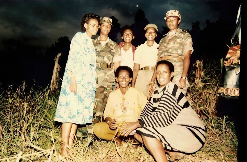 Former RPA fighters pose for a photo during the liberation war in 1990s. File
