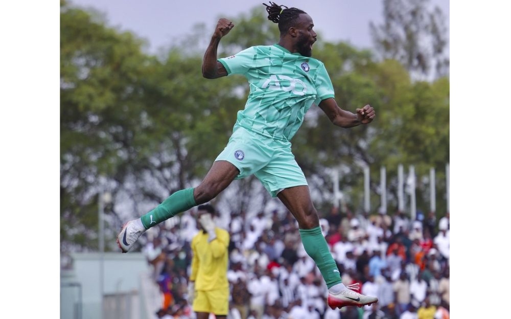 Striker Fiston Mayele&#039;s the Egyptian giants Pyramids FC beat   Rwandan champions APR FC 2-0. Courtesy