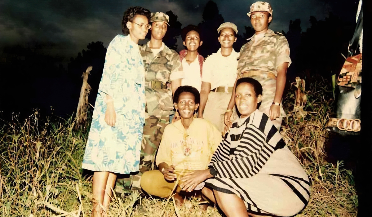 Former RPA fighters pose for a photo during the liberation war in 1990s. File