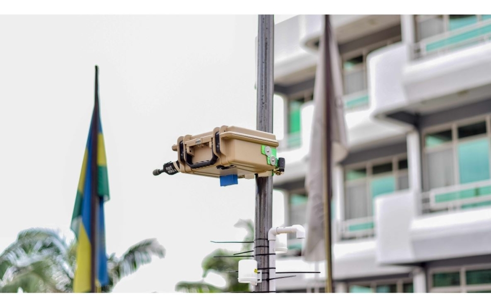 One of the air monitoring stations that have been set in different districts. Courtesy