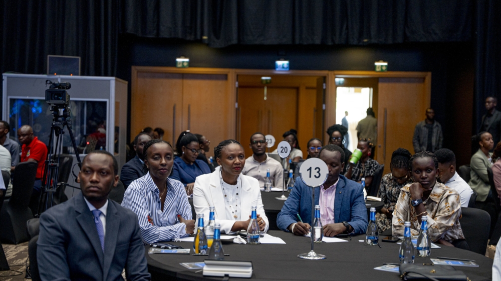 The symposium brought together policymakers, researchers, private sector leaders, development partners, financial institutions, students, and entrepreneurs. Kellya Keza The symposium brought together policymakers, researchers, private sector leaders, development partners, financial institutions, students, and entrepreneurs. Kellya Keza