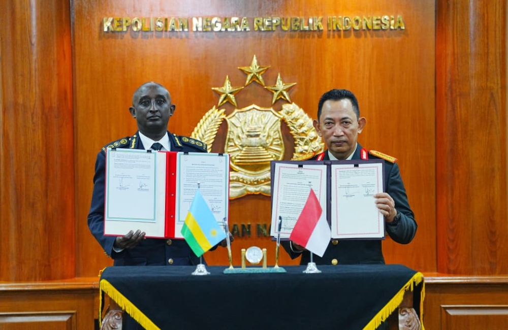 Rwanda, Indonesia police sign agreement to fight transnational crime