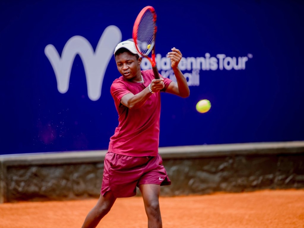 Rwanda&#039;s number one seed Claude Ishimwe was eliminated from the first round of Rwanda Open M25 after a 6-0 6-0 humbling by German prospect Marlon Vankan-courtesy