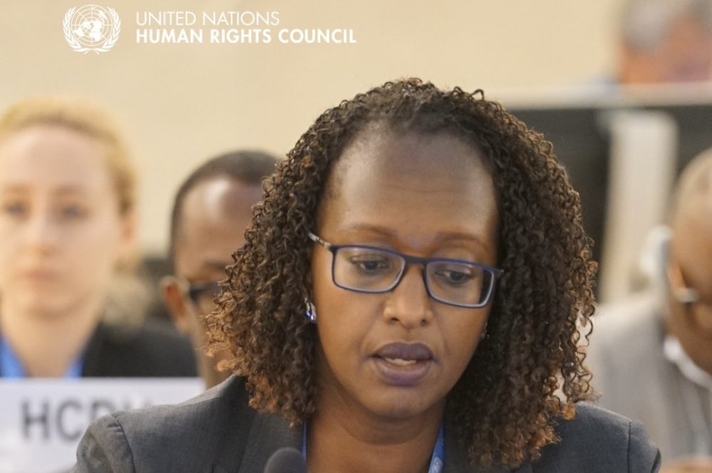 Ambassador Urujeni Bakuramutsa, Rwanda&#039;s Permanent Representative to the UN office in Geneva.