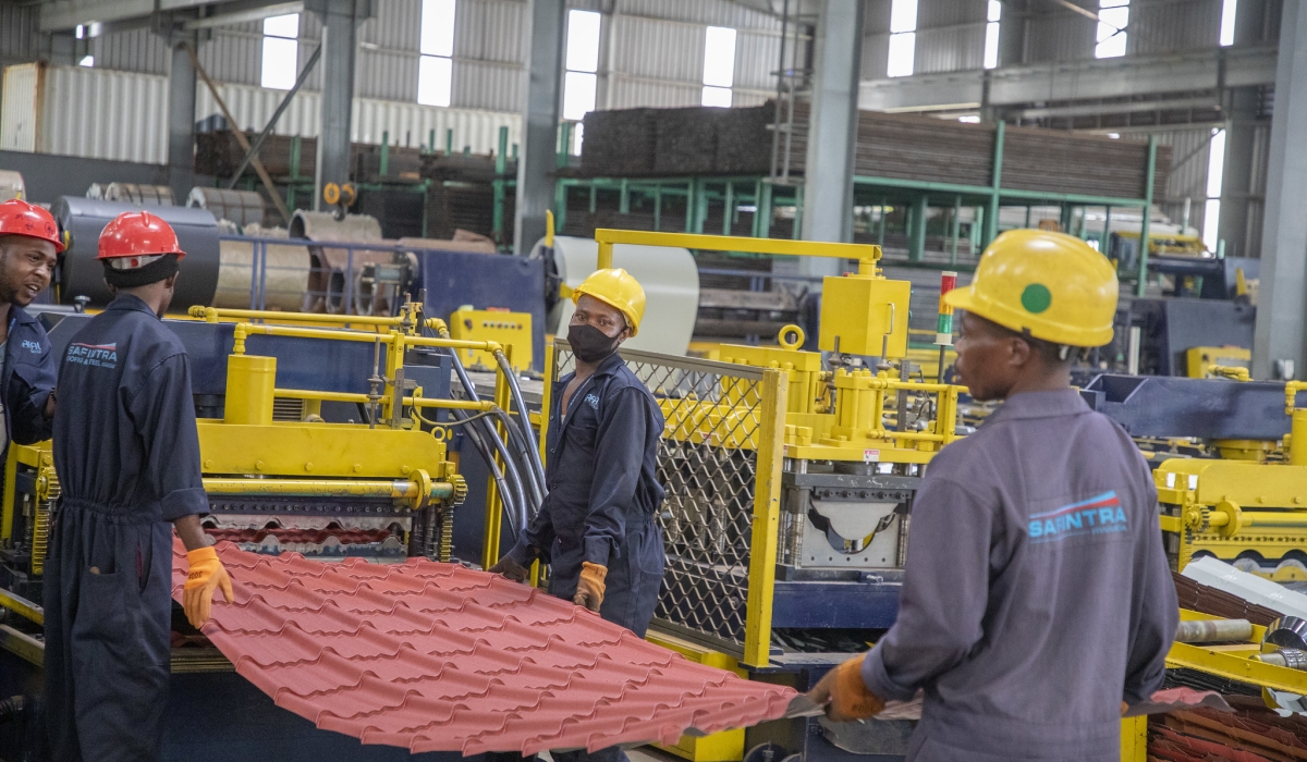 Workers on duty at Safintra at Kigali Special Economic Zone. Craish BAHIZI