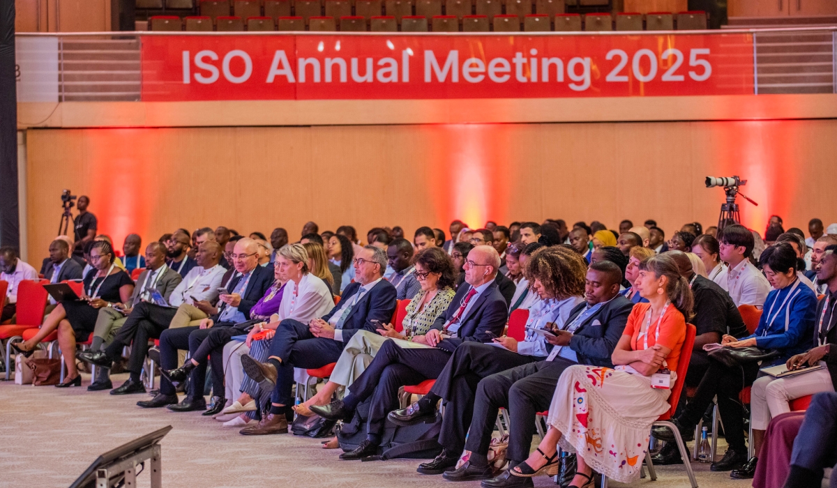 Delegates  during the 2025 International Organization for Standardization (ISO) Annual Meeting in Kigali