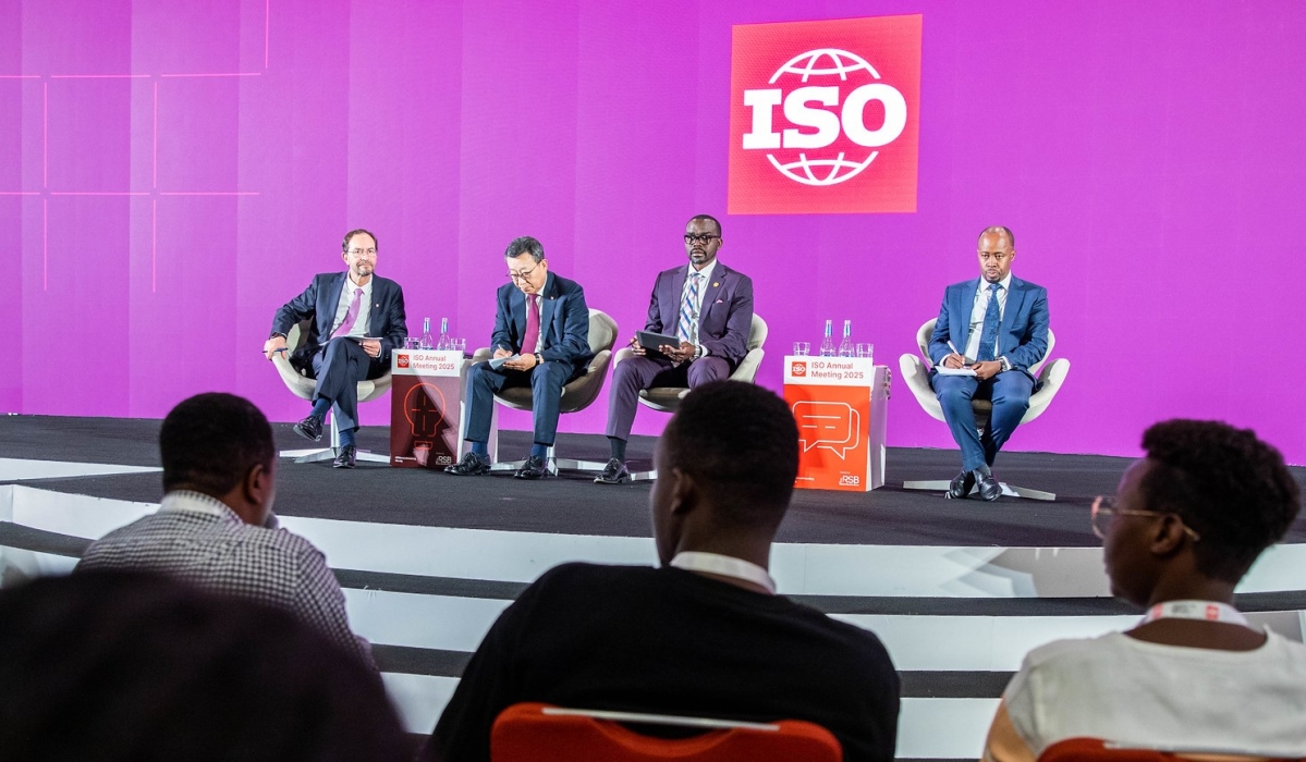 Delegates follow a panel dicussion during the International Organization for Standardization (ISO) Annual Meeting 2025 in Kigali. Craish BAHIZI