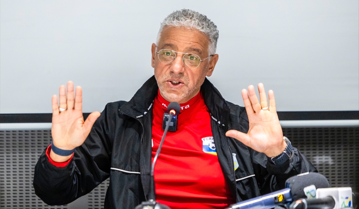 Rwanda coach Adel Amrouche has said his side has what it takes to beat Benin in Kigali to keep their World Cup dream alive-Photo by Olivier Mugwiza