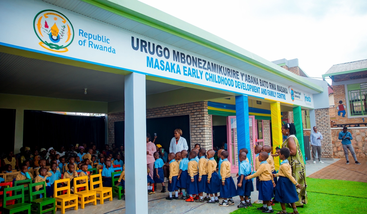 A newly inaugurated model Early Childhood Development (ECD) and Family Centre  in Masaka Sector, Kicukiro District, on Thursday, October 9. Courtesy