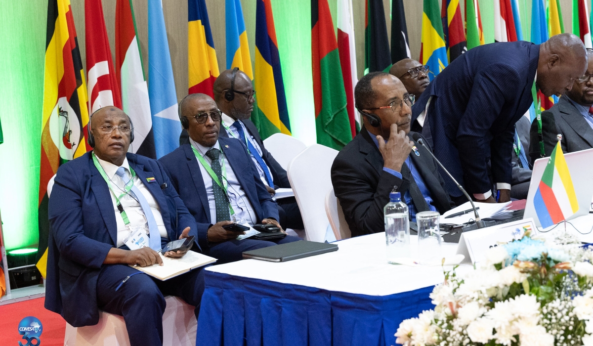 COMESA members during a meeting on Wednesday, October 8. The block has launched a digital payments system to cut transaction costs. Courtesy