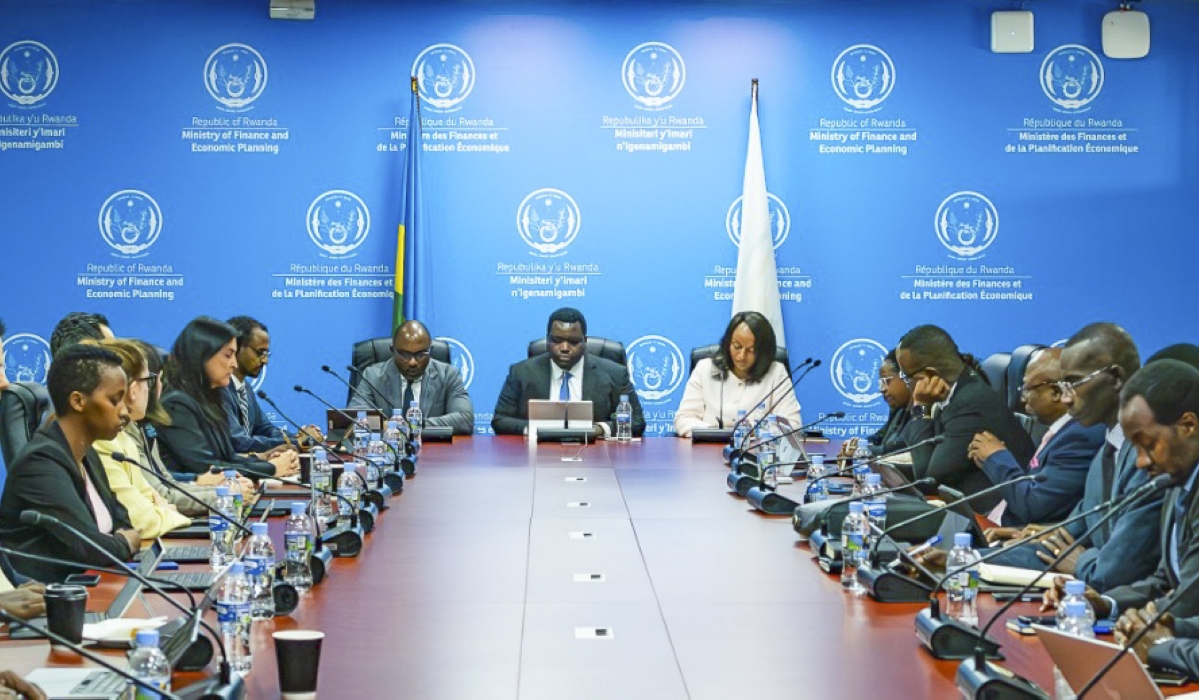 IMF mission led by Albert Touna Mama held discussions  with government officials on the sixth and final review of the PCI, in Kigali on Friday, October 10. Courtesy