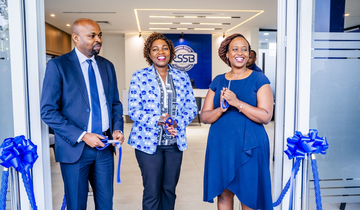 Rwanda Social Security Board (RSSB) officials inaugurate a new service centre in Gasabo District on October 9. Photos by Kellya Keza