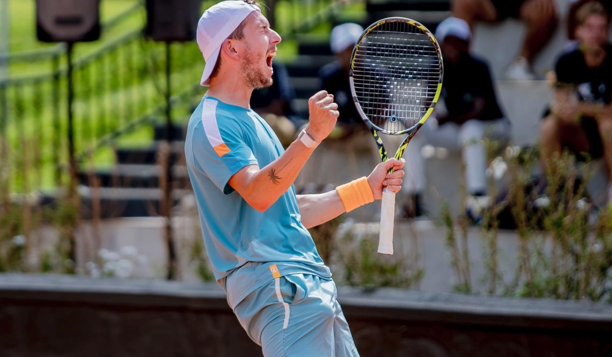 Fenchman Corentin Denolly won his third Rwanda Open title after beating German Maik Steiner in three sets 6-0 5-7 7-6(2) in final held at Kicukiro Ecology Tennis Club on Sunday, October 12-Courtesy photos 
