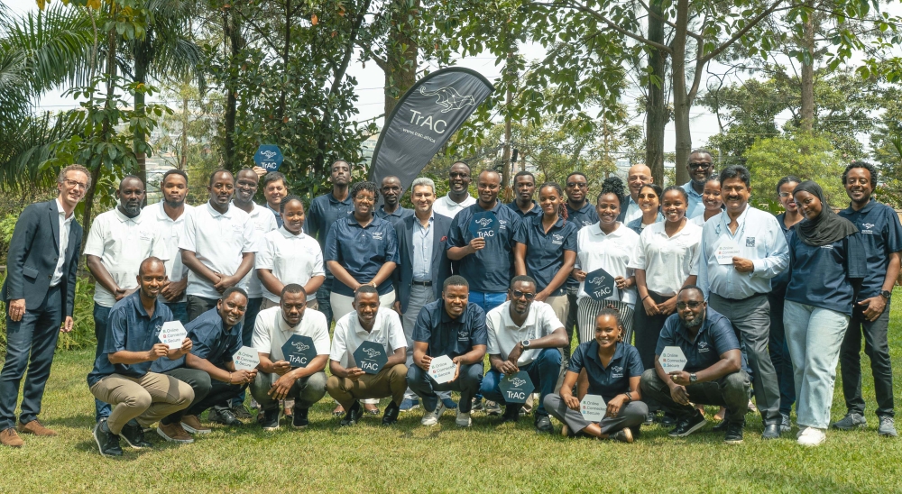 TransAfrica Communications (TrAC) officials and staff pose for a group photo. TrAC has been acquired by Connecting Communities Africa (Connecting Communities)