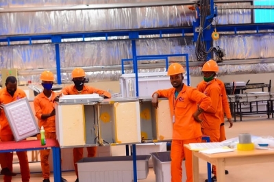 Technicians fix fridges at Bugesera based firm. Imported and locally manufactured refrigeration equipment will soon be tested and certified for energy efficiency. Courtesy