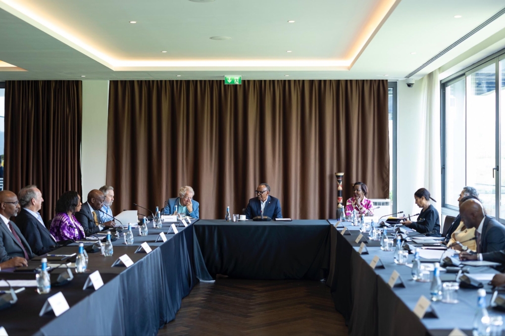 President Paul Kagame chairs the Presidential Advisory Council  at Kigali Golf Resort on Tuesday, October 14. Photo by Village Urugwiro