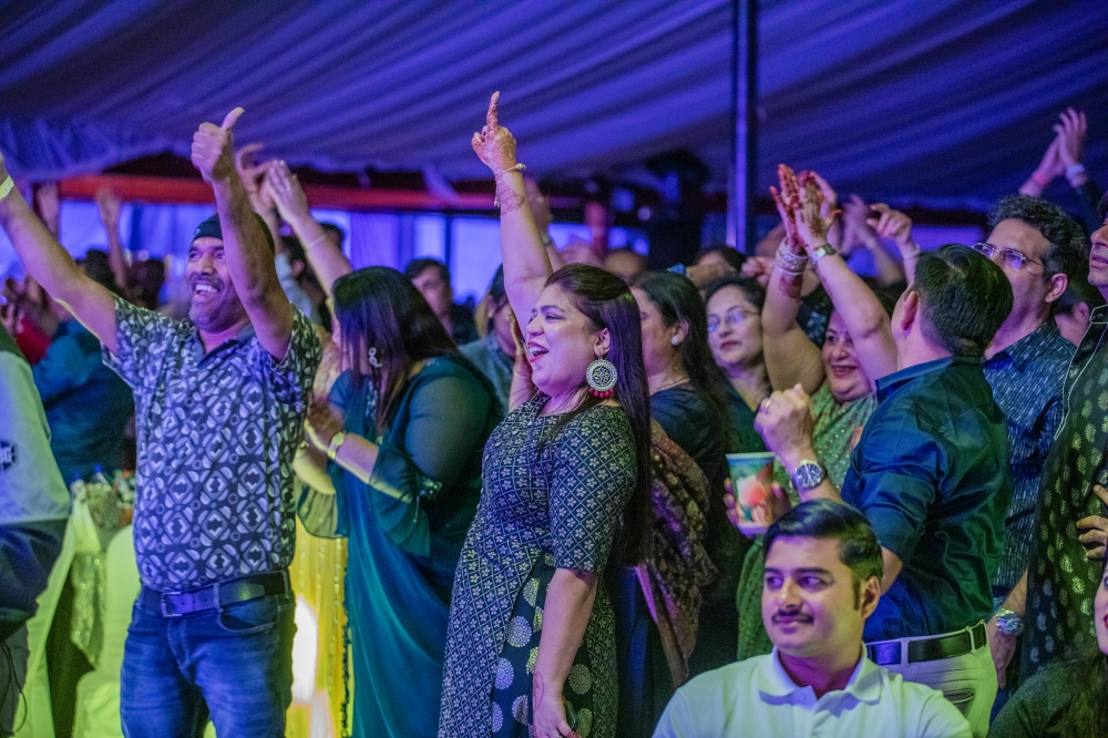 Members of the Indian community at the 2025 Diwali celebration hosted by the Indian Association of Rwanda  at MD Hill Garden in Kibagabaga on Saturday, October 11. Photo by Craish Bahizi