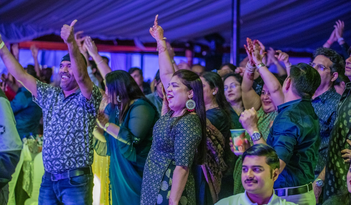 Members of the Indian community at the 2025 Diwali celebration hosted by the Indian Association of Rwanda  at MD Hill Garden in Kibagabaga on Saturday, October 11. Photo by Craish Bahizi