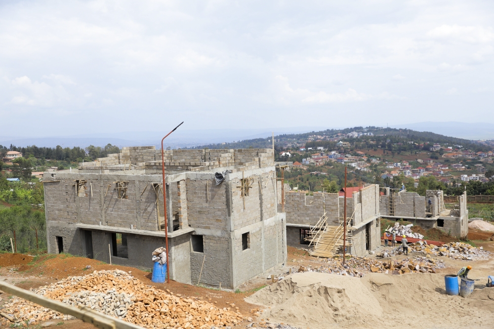 A view of a construction site at Rebero in Kigali. Photo by Craish Bahizi