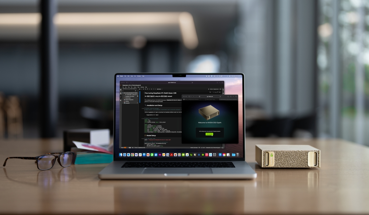 Built on the NVIDIA Grace Blackwell architecture, DGX Spark integrates NVIDIA GPUs, CPUs, networking, CUDA libraries and NVIDIA AI software, accelerating agentic and physical AI development. COURTESY.