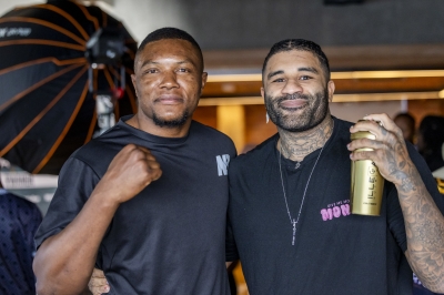 Nana Maxwell (L) and Joffie Houlton will go head to head in the PFL Africa semfinals at BK Arena in Kigali-Photo by Olivier Mugwiza