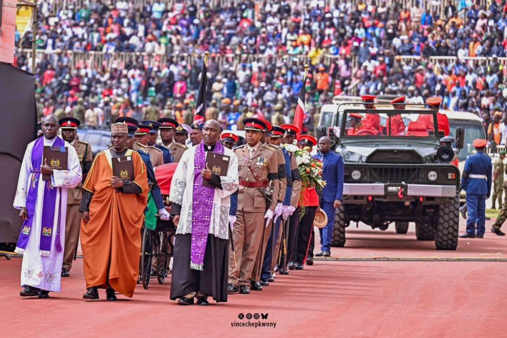 Kenyans attend Odinga's state funeral in their thousands