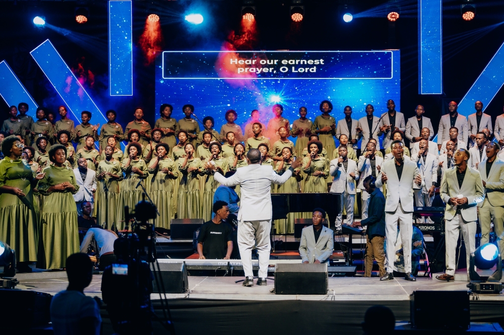 Musanze-based Shiloh Choir during a recent concert in Kigali-courtesy photos.