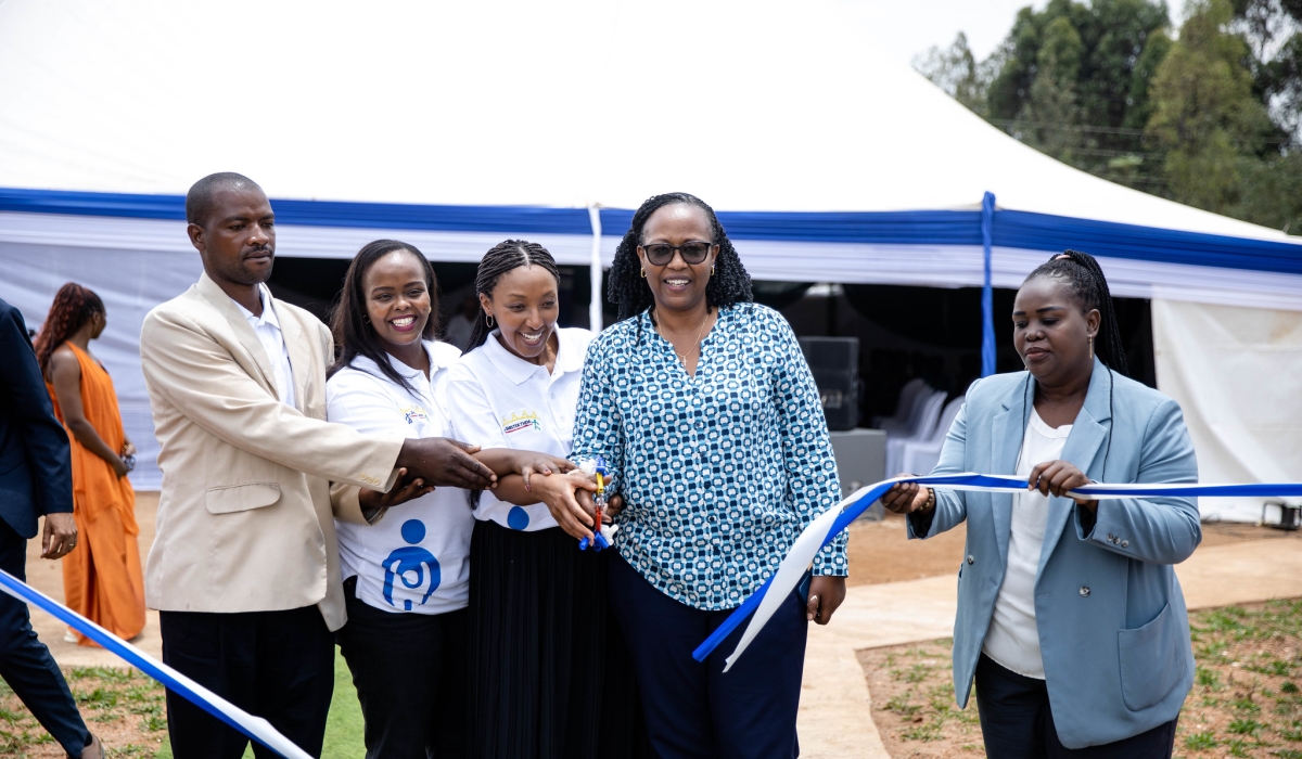 Officials inaugurate  the new Early Childhood Development (ECD) and Family Centre in Gateko Cell, Nyarugenge Sector, Bugesera District.