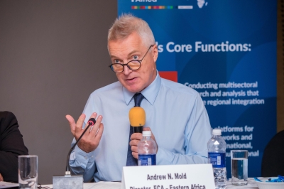 Andrew Mold, Director of the United Nations Economic Commission for Africa (UNECA) in Eastern Africa, explained key factors behind the region’s unexpected resilience. Courtesy of UNECA.