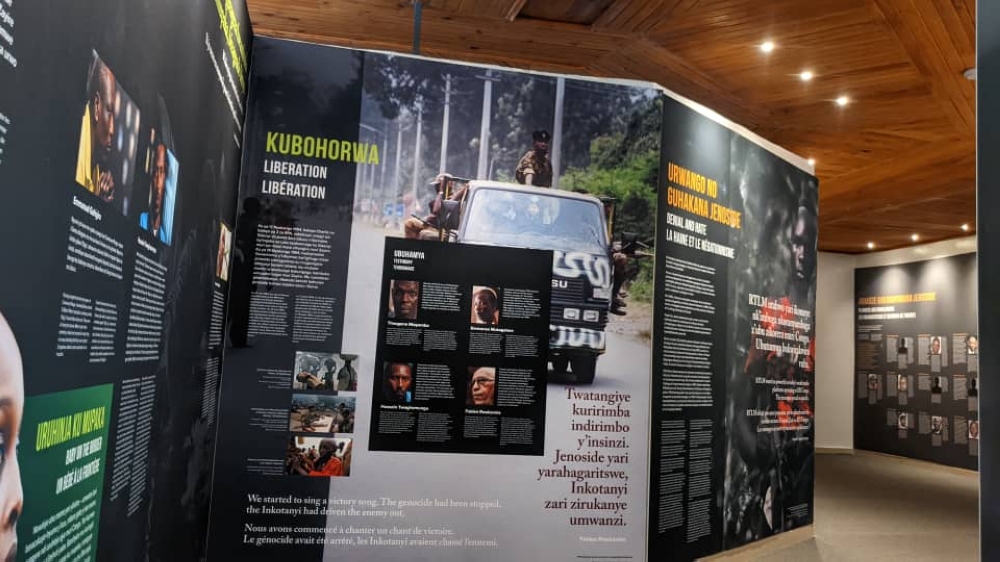 An exhibition that explains the history of the Genocide against the Tutsi at Gisenyi Genocide Memorial. Photos by Germain Nsanzimana