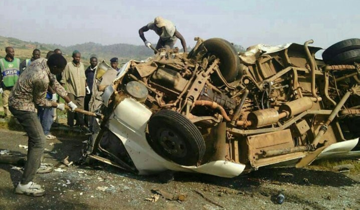 A scene of an accident in Gatsibo. The Special Guarantee Fund has been compensating victims of accidents involving uninsured or unidentified vehicles.