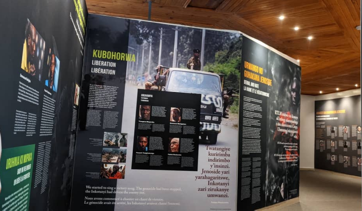 An exhibition that explains the history of the Genocide against the Tutsi at Gisenyi Genocide Memorial. Photos by Germain Nsanzimana